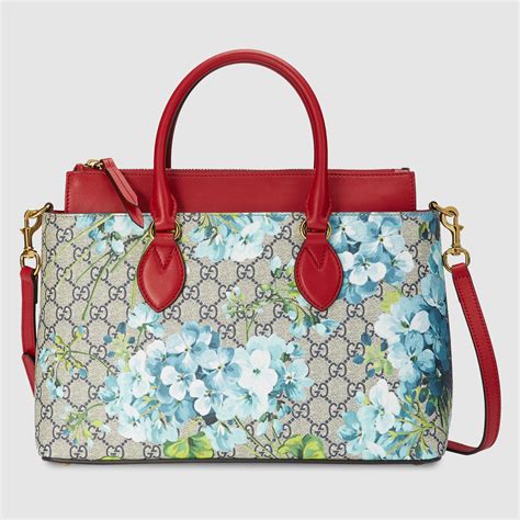 gucci blue tote bag|gucci tote with zipper.